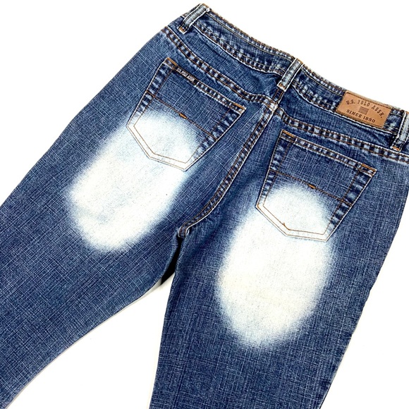 Vintage U.S. POLO ASSN. Medium Wash Bleached Jeans - Picture 10 of 13